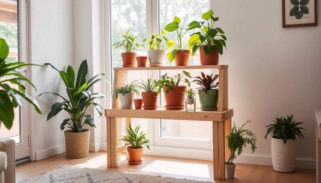 DIY Raised Plant Stand