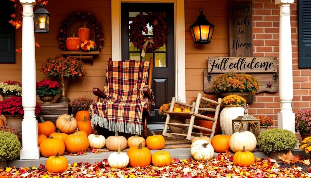 Front porch fall decor