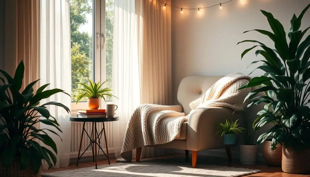 cozy reading nook