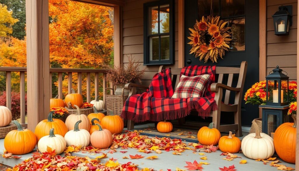 fall porch decor