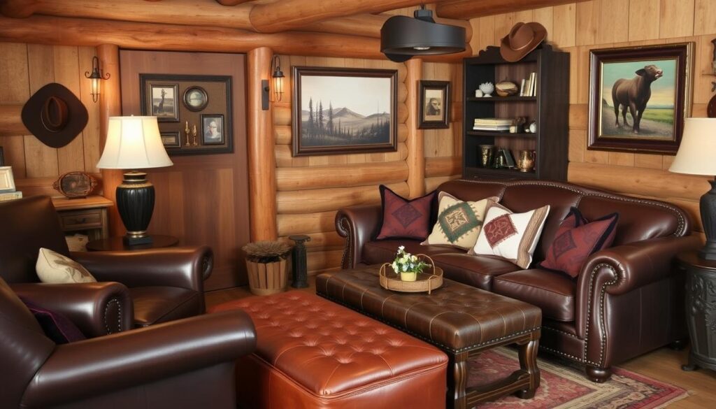 leather accents for western decor