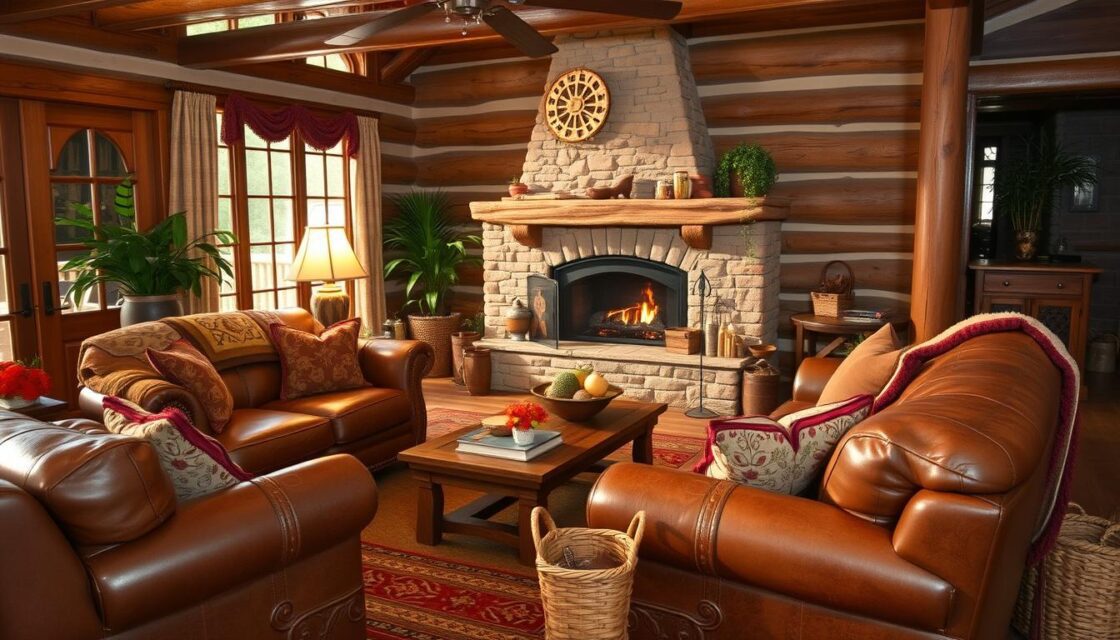 rustic leather furniture