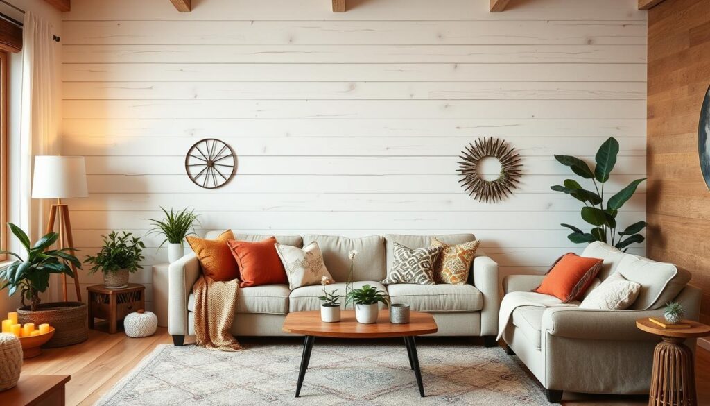 shiplap accent wall